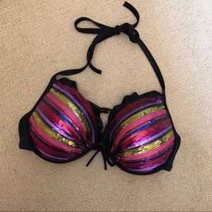 Victoria’s Secret sequin push up bikini top